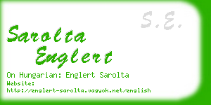 sarolta englert business card